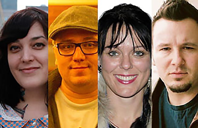 2013 Dramatic Feature Film Script Development Lab Recipients: Kaherawaks Thompson, Ryan McMahon, Michelle Latimer, Craig Lauzon