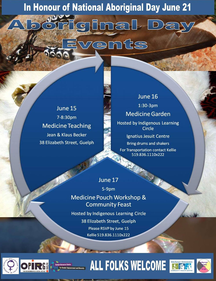 ABORIGINAL DAY EVENTS – INDIGENOUS LEARNING CENTRE | GUELPH, ONTARIO
