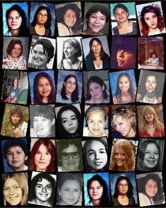 Missing and murdered Indigenous women photos | Image source: warriorpublications.wordpress.com