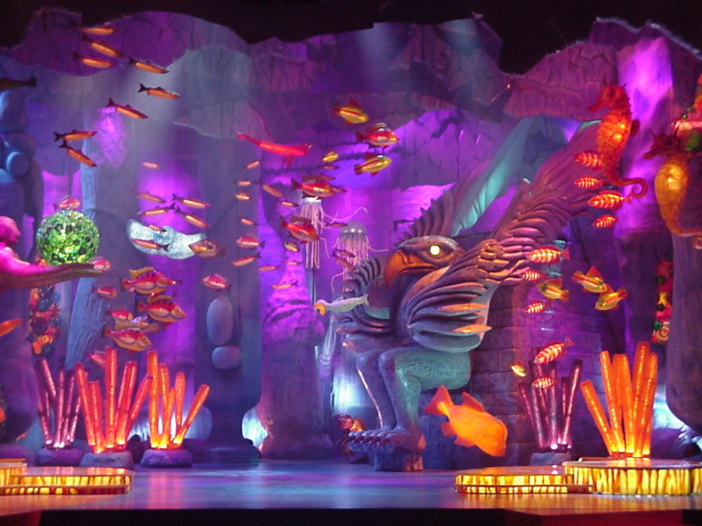 Underwater world set design for the National Aboriginal Achievement awards in Vancouver, 2000 