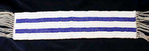 As the Haudenosaunee and Dutch discovered much about each other, an agreement was made as to how they were to treat each other and live together. Each of their ways would be shown in the purple rows running the length of a wampum belt. “In one row is a ship with our White Brothers’ ways; in the other a canoe with our ways. Each will travel down the river of life side by side. Neither will attempt to steer the other’s vessel.”http://www.onondaganation.org/culture/wampum/two-row-wampum-belt-guswenta/