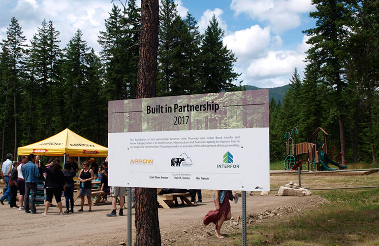 Arrow, Interfor and the Little Shuswap Lake Indian Band Slide into New Partnerships
