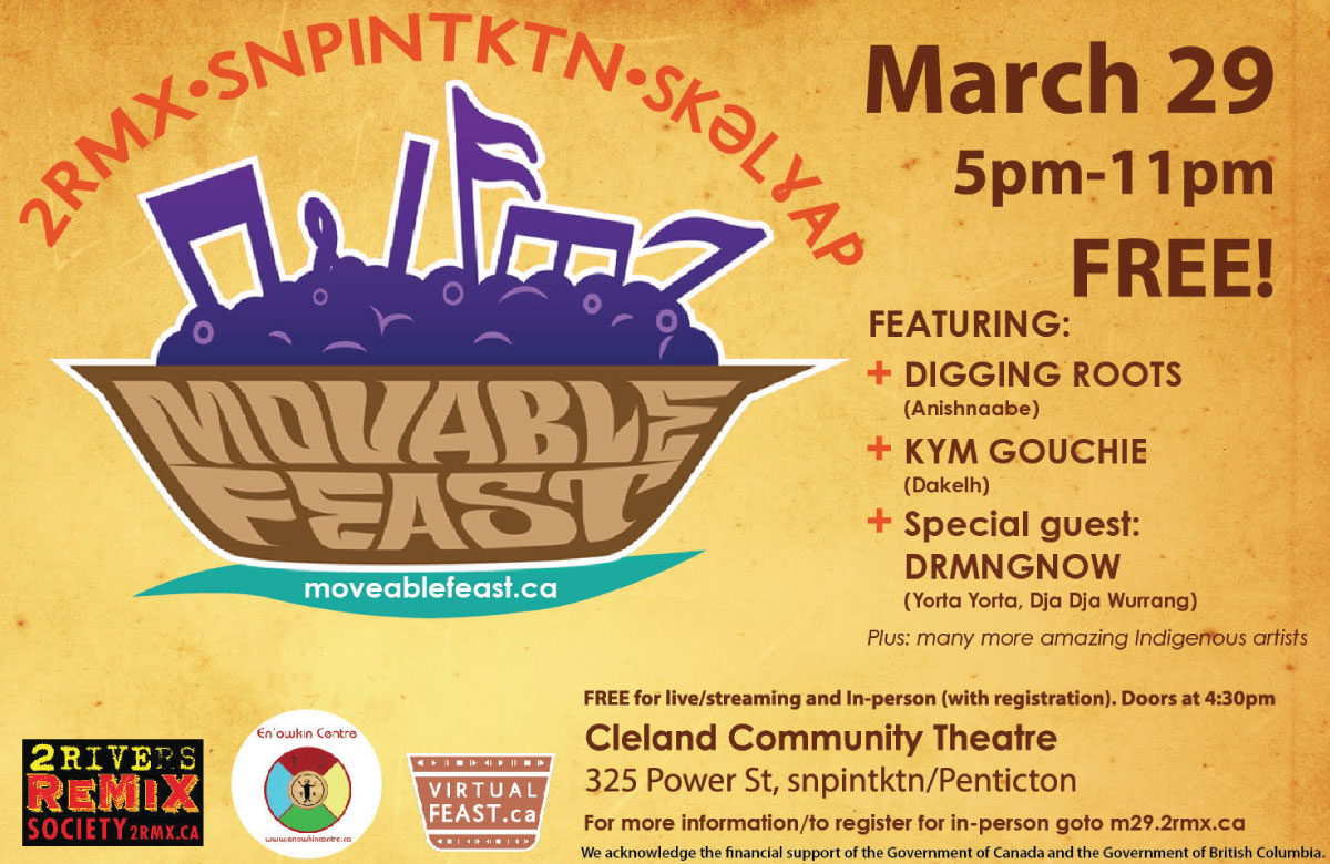2 Rivers Remix FREE Indigenous Music Feast coming to snpintktn/Penticton on March 29