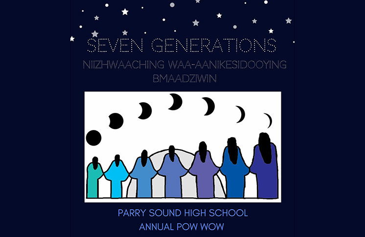 Parry Sound High School 19th Annual Pow Wow: Seven Generations, (Niizhwaaching Waa-Aanikesidooying Bmaadziwin)